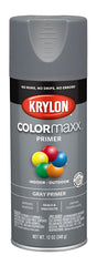 Krylon COLORmaxx K05582007 Primer, Gray, 12 oz
