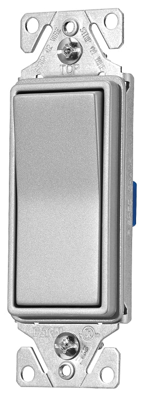 Eaton Wiring Devices 7500 7503SG-K-L Rocker Switch, 15 A, 120/277 V, 3-Way, Thermoplastic Housing Material