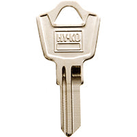 Hy-Ko 11010ES8 Key Blank, Brass, Nickel, For: ESP Vehicle Locks, ES8 Key Number