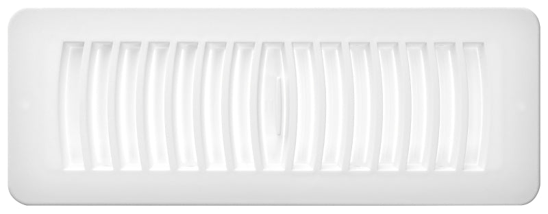 TOP FLAT REGISTER WHITE 4X10IN
