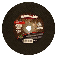 Gator 9641 Cut-Off Wheel, 7 in Dia, 1/8 in Thick, 5/8 in Arbor, Aluminum Oxide Abrasive