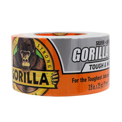 Gorilla 6073502 Duct Tape, 25 yd L, 2.88 in W, Silver