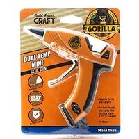 Gorilla 8401502 Mini Glue Gun, 0.27 in Dia Glue Stick