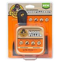 Gorilla 108029 Wood Filler Kit, Paste, Odorless to Mild, Natural Wood, 8 oz