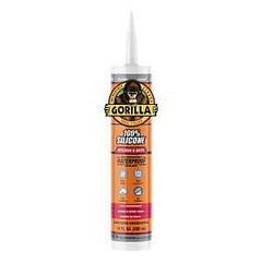 Gorilla 117386 Kitchen and Bath Sealant, Clear, 24 hr Curing, >40 deg F, 10 oz Cartridge