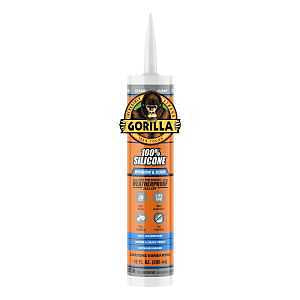 Gorilla 117399 Window and Door Sealant, Clear, >40 deg F, 10 oz Cartridge