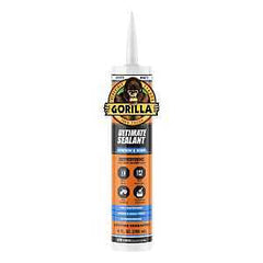 Gorilla 117605 Window and Door Sealant, White, >40 deg F, 9 oz Cartridge