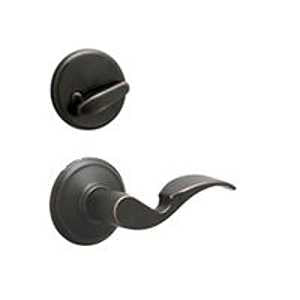 Schlage F59AVA716RH Avanti Handleset Trim, Grade 1 Grade, Mechanical Lock, Metal, Aged Bronze, Lever Handle, Residential