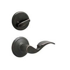 Schlage F59AVA716RH Avanti Handleset Trim, Grade 1 Grade, Mechanical Lock, Metal, Aged Bronze, Lever Handle, Residential
