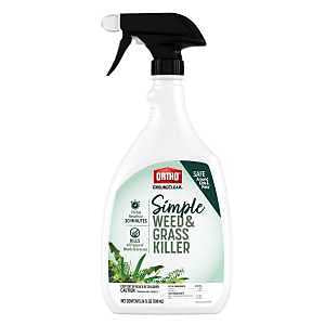 Ortho Groundclear 4660905 Simple Weed and Grass Killer, Liquid, Clear to White, 24 oz Bottle
