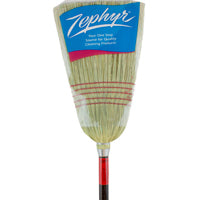Zephyr 38032 Janitor Broom, #32 Sweep Face, Natural Fiber Bristle