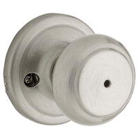 Weiser Troy Series 9GA3310-003 Privacy Door Knob, 2-1/16 in Dia Knob, Satin Nickel