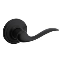Weiser 9GLA1010-118 Passage Door Lockset, Lever Handle, Matte Black, 2-3/8 to 2-3/4 in Backset, 2-1/4 in Strike
