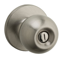Weiser Regina Series 9SK30000-025 Privacy Door Knob, Satin Nickel