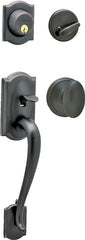 Schlage Camelot Series F360VCAM/SIE716 Combination Lockset, Mechanical Lock, Handleset with Knob Handle, Oval Design