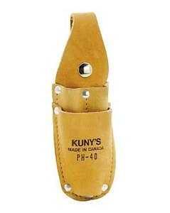 Kuny's Tool Works Series PH40 Pen/Pencil Holder, 2-Pocket, Leather, Tan, 2-3/4 in W, 7-3/4 in H