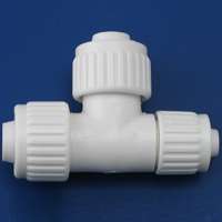 Flair-It PEXLOCK 16825 Reducing Tube Tee, 3/4 x 1/2 x 3/4 in, PEX-A, PEX-B
