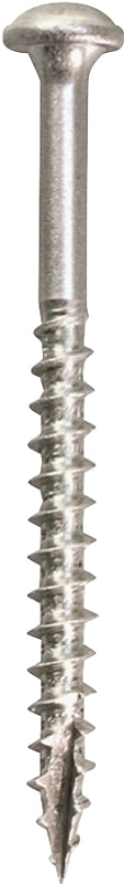 Kreg SML-C250S5-50 Pocket-Hole Screw, #8 Thread, 2-1/2 in L, Coarse Thread, Maxi-Loc Head, Square Drive, Sharp Point