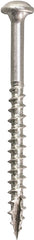 Kreg SML-C250S5-50 Pocket-Hole Screw, #8 Thread, 2-1/2 in L, Coarse Thread, Maxi-Loc Head, Square Drive, Sharp Point