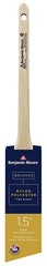 Benjamin Moore U61815-017 Paint Brush, Firm Brush, 2-3/16 in L Bristle, Nylon/Polyester Bristle, Thin Angle Sash Handle, 1/EA