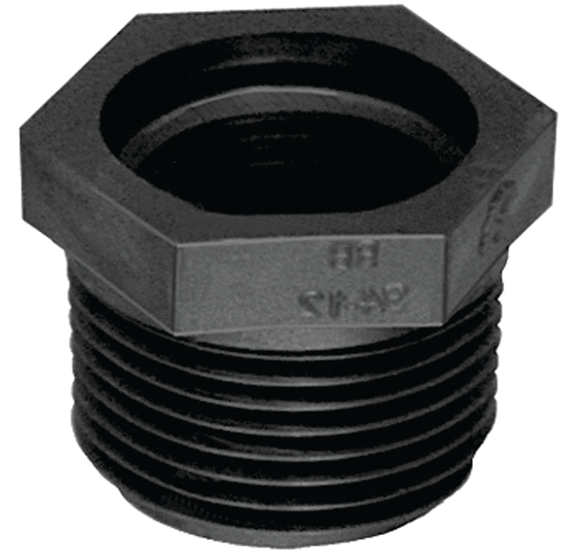 Green Leaf RB10-34P Reducing Pipe Bushing, 1 x 3/4 in, MPT x FPT, Black