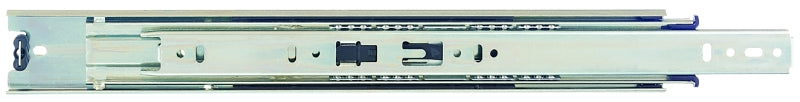 Knape & Vogt 8400P 22 Drawer Slide, 100 lb, 22 in L Rail, 1/2 in W Rail, Anochrome