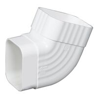 Amerimax M0728 B Elbow, Vinyl, White
