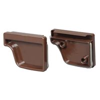 Amerimax M1611 End Cap Set, Vinyl, For: 5 in K Style Gutter