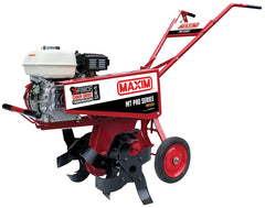 Maxim MT PRO Series RMT55H Heavy-Duty Rental Tiller, 163cc Honda GX160 Engine, 26 in Max Tilling W, 10 in Max Tilling D