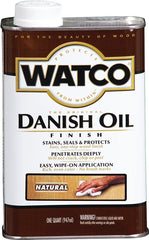 Watco 242218 Danish Oil, Natural, Liquid, 1 qt, Can