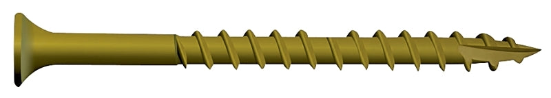 Camo 0356150 Deck Screw, #9 Thread, 2-1/2 in L, Bugle Head, Star Drive, Type 17 Slash Point, Carbon Steel