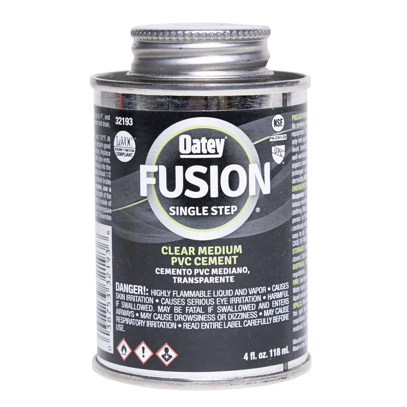 CEMENT PVC CLEAR MEDIUM 4OZ