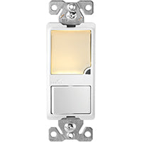 Eaton Cooper Wiring Patrol Series 7738V-BOX Night Light, 4.19 in L x 1.3 in W x 1.08 in D Dimensions, 15 A, Ivory Light
