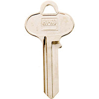Hy-Ko 11010SE1 Key Blank, Brass, Nickel, For: Segal Cabinet, House Locks and Padlocks