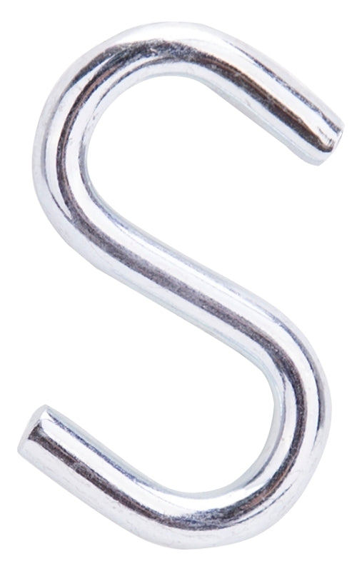 ProSource LR370 S-Hook, 30 lb Working Load, 0.169 in Dia Wire, Steel, Zinc