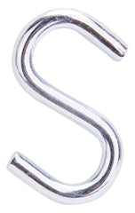 ProSource LR370 S-Hook, 30 lb Working Load, 0.169 in Dia Wire, Steel, Zinc