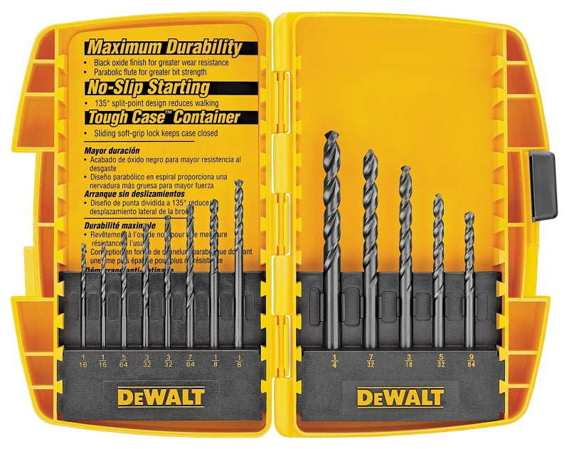 DW1163 13 PC BLACK OXIDE DRIL