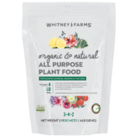 Whitney Farms 10101-10001 All-Purpose Plant Food, 4 lb, Bag, Granular