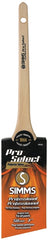 Pro Select 8020-50 Thin Angular Sash Brush, 2 in W, 2-3/8 in L Bristle, Nylon/Polyester Bristle, Rat Tail Handle