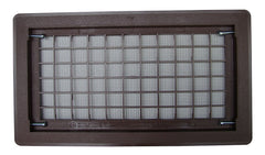 Bestvents 510BR Foundation Vent, 15-1/4 in W, Polypropylene, Brown