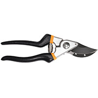 Fiskars 96886966J Pruning Shear, 1/2 in Cutting Capacity, Steel Blade, Bypass Blade, Comfort-Grip Handle, 8 in OAL