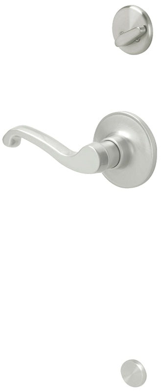 Schlage J Series JH59LAS619RH Inside Handleset, Grade 3 Grade, Mechanical Lock, Metal, Satin Nickel, Lever Handle
