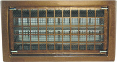 Bestvents 315CBR Foundation Vent, 62 sq-in Net Free Ventilating Area, Mesh Grill, Thermoplastic, Brown