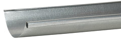 Amerimax L10265BX-U Gutter, 10 ft L, 5 ft W, Half Round, Single Bead Profile, 26 ga Thick Material, Steel, Galvanized