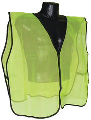 Radwear SVG Non-Rated Safety Vest, One-Size, Polyester, Green/Silver, Hook-and-Loop
