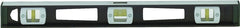 Johnson 3872 I-Beam Level, 72 in L, 5-Vial, Magnetic, Aluminum, Black