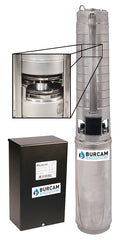 Burcam 101136H Submersible Well Pump, 3-Phase, 230 VAC, 0.75 hp, 4 x 1-1/4 in Connection, 275 ft Max Head, 10 gpm