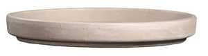 Border Concepts 805450 German Waterproof Saucer, 6-3/4 in Dia, Clay, Granite