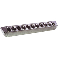 Miller 9822 Poultry Ground Feeder, 22-Compartment, Rolled Edge, Steel, Galvanized