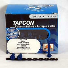 Buildex Tapcon 3270 Concrete Screw Anchor, 1/4 in Dia, 4 in L, Stainless Steel, Climaseal